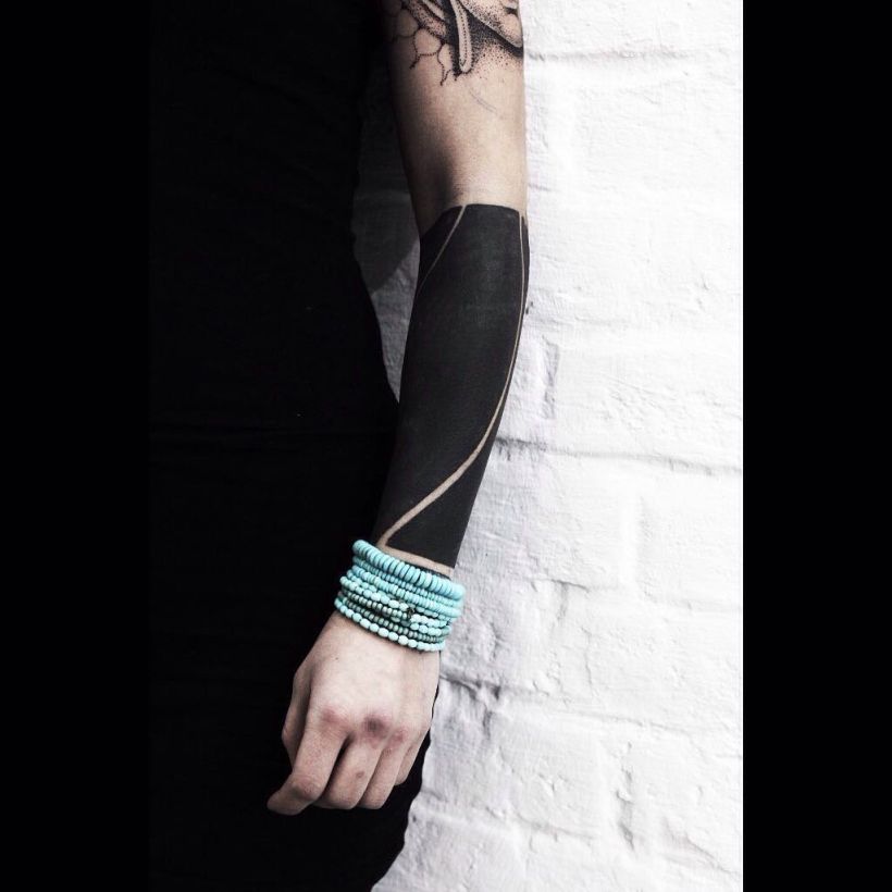 blackout tattoo ideas for women