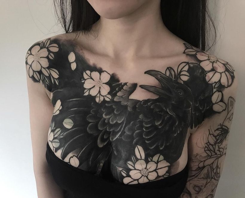 blackout tattoos for women