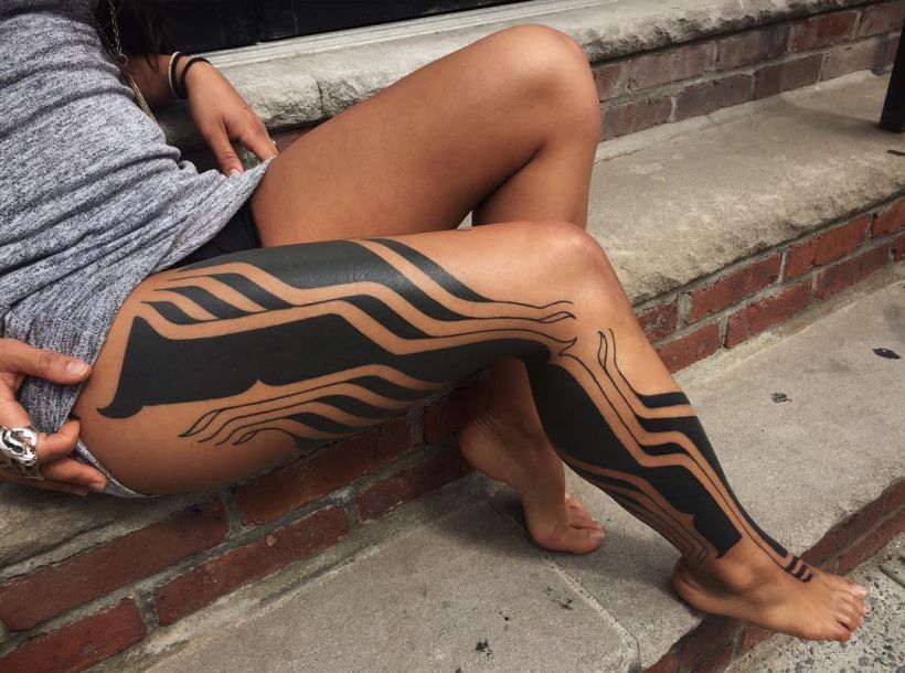 solid black tattoos