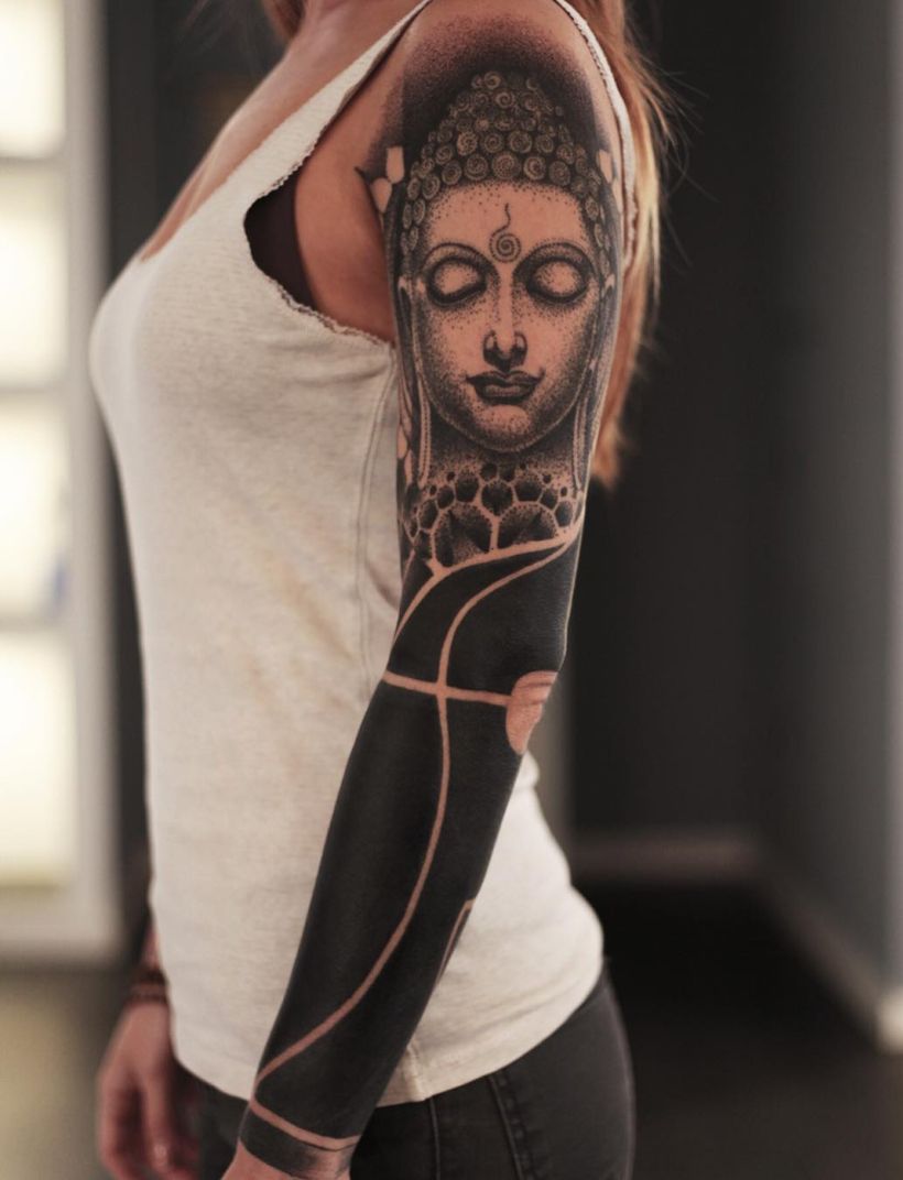 These Striking Solid Black Tattoos Will Make You Want To Go All In