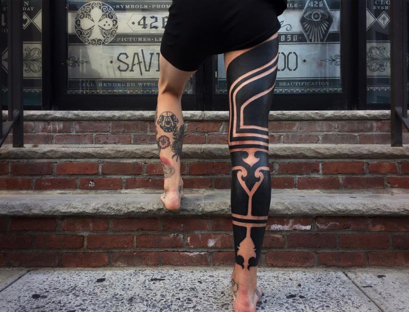 solid black tattoos