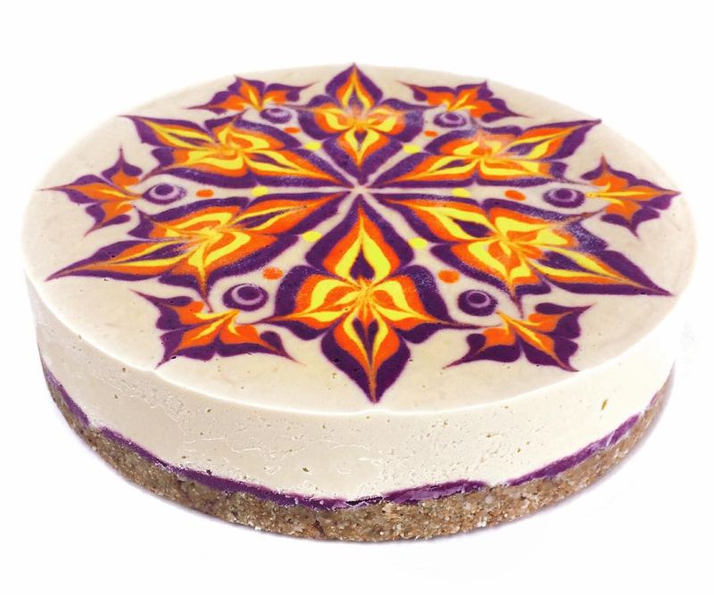 vegan mandala cake 