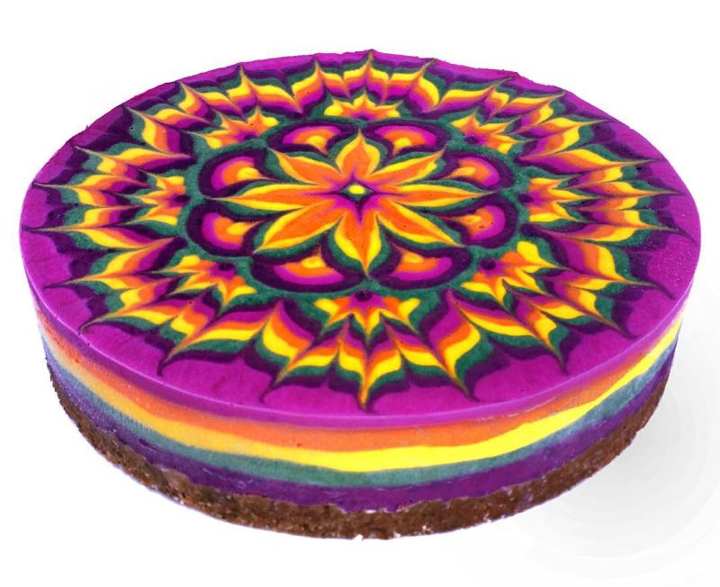 vegan mandala cakes