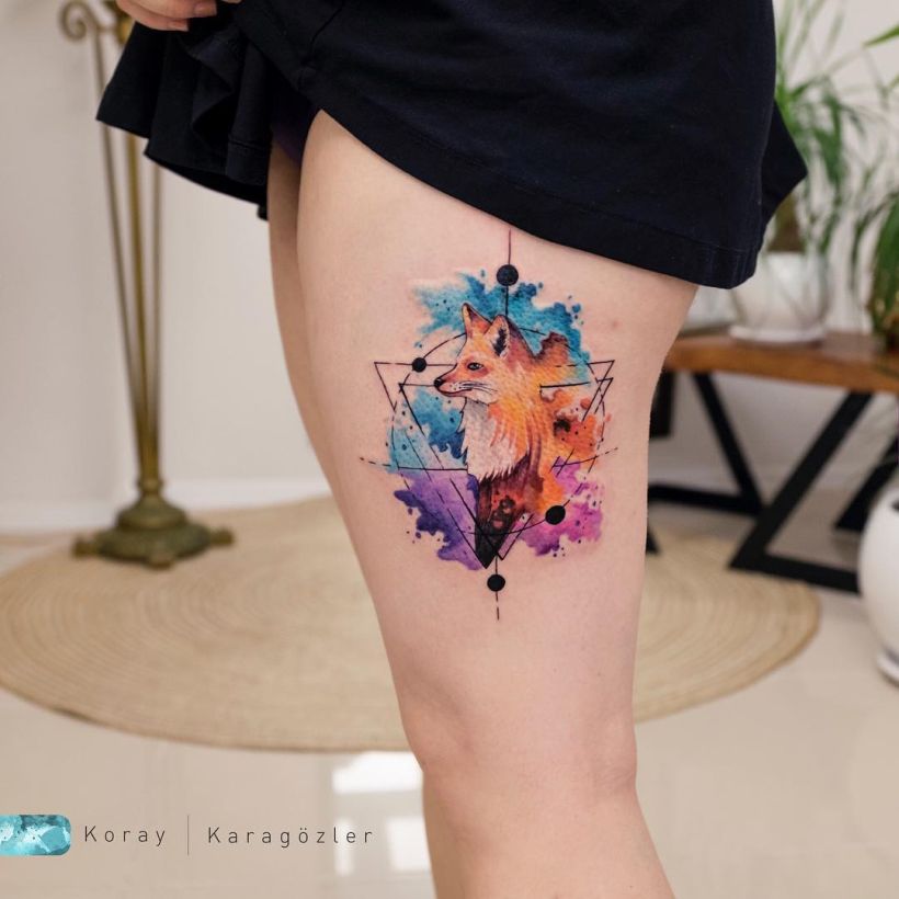 Explosion of Colors: Beautiful Watercolor Tattoos by Koray Karagözler - KickAss Things