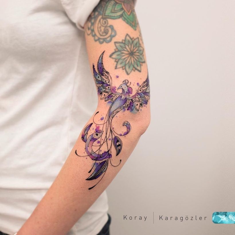 jaw-dropping Phoenix tattoo