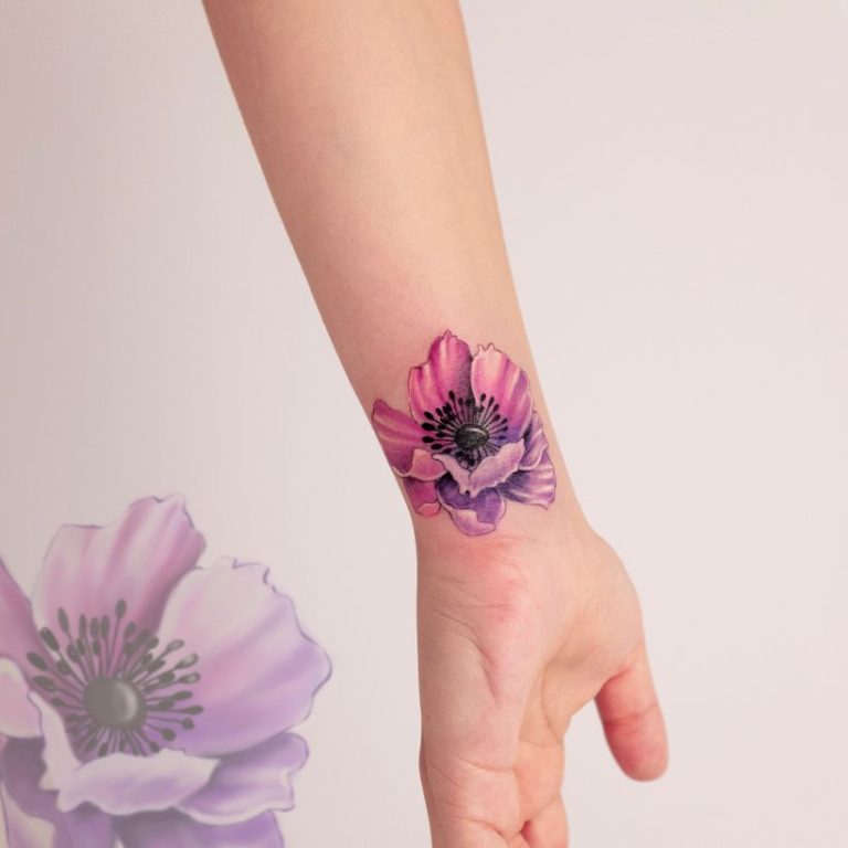 Watercolor Flower Tattoo Koray Karag Zler Kickass Things