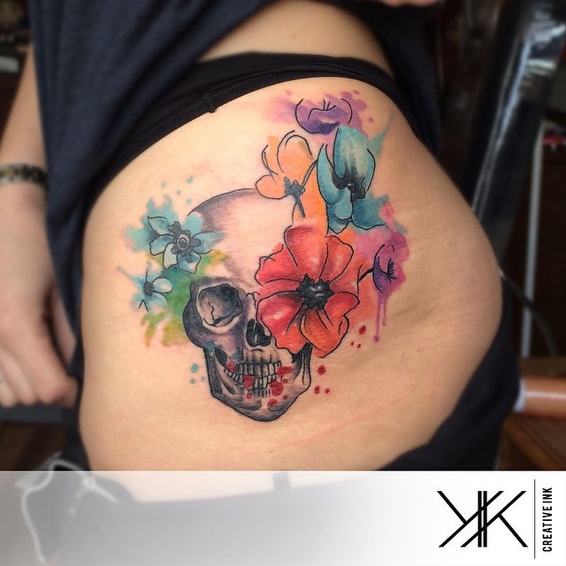 watercolor tattoos Koray Karagözler