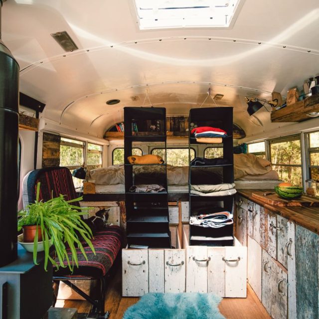 German Couple Converts a GMC Short Bus into an Adventure Van - KickAss ...