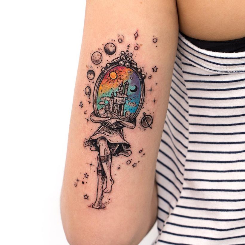 Color Illustrative Tattoos | Chad Whitson's Balancing Act Tattoo Craft