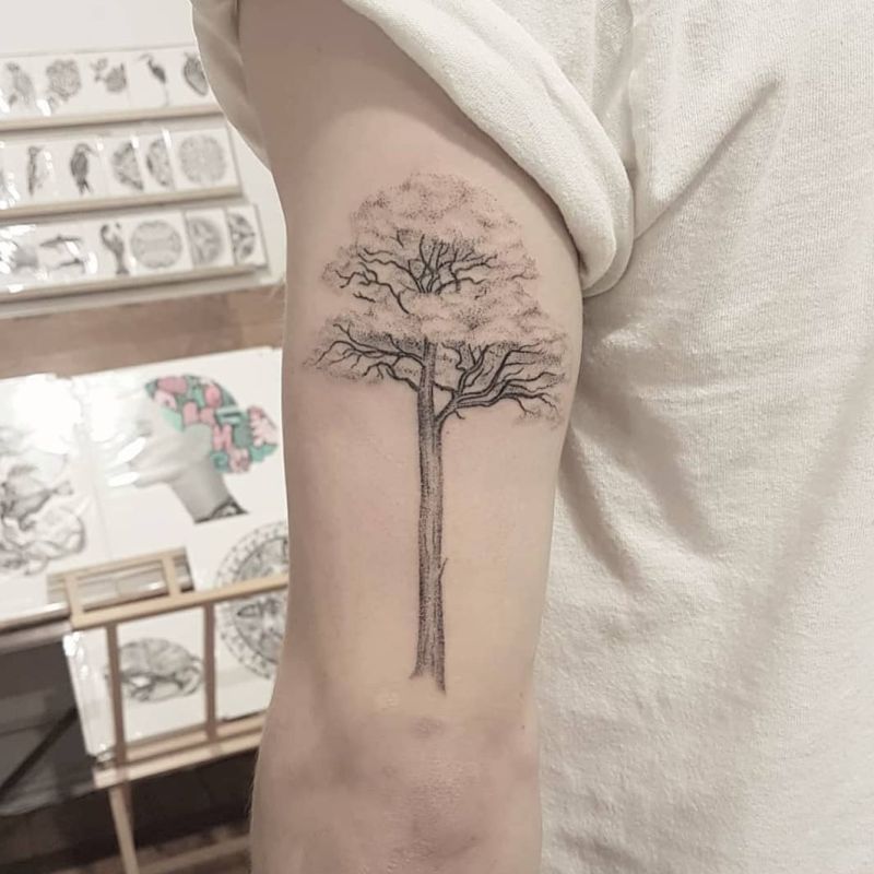 77 Attractive Tree Wrist Tattoos Design