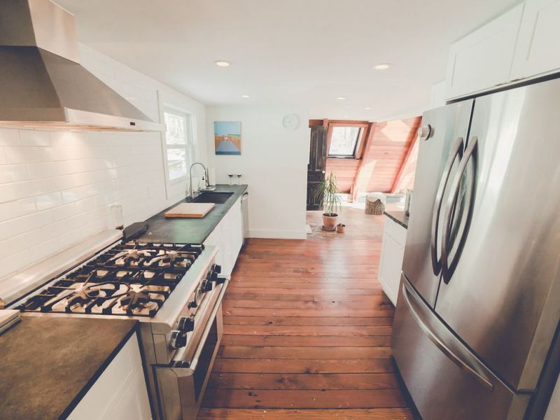 modern A-frame cabin in the Catskills