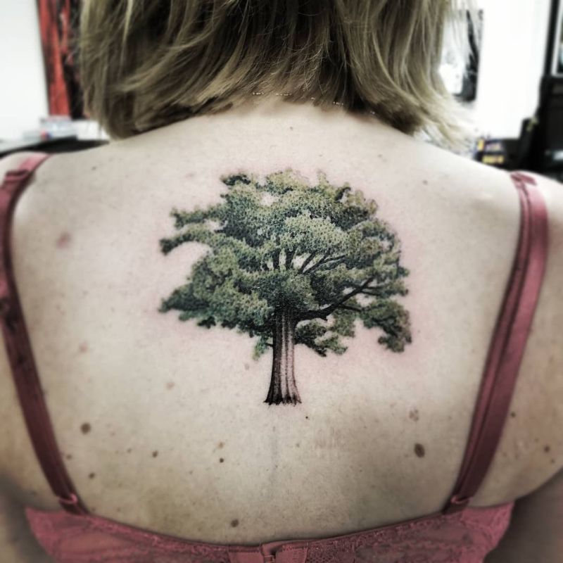 oak tree tattoo by kurtistattoo - KickAss Things