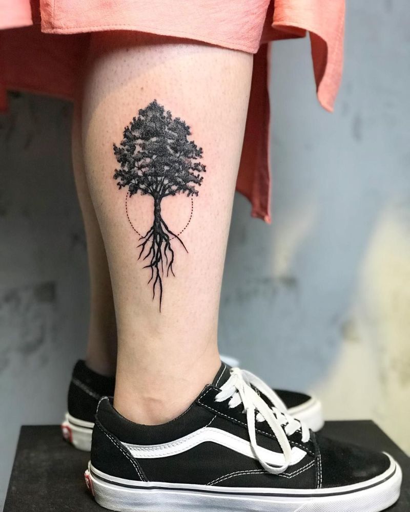 Tree Tattoos Designs Ideas and Meaning  Tattoos For You  Tatuaje de  raíces de árboles Tatuaje arbol Dibujos de árboles