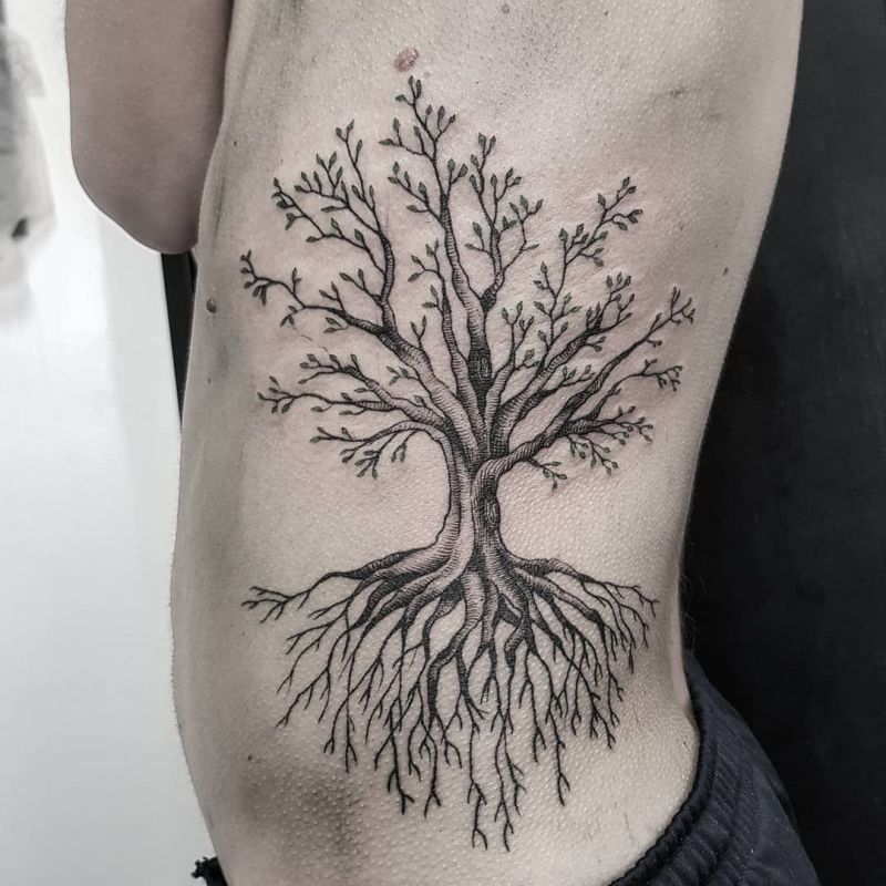 tree tattoo for men