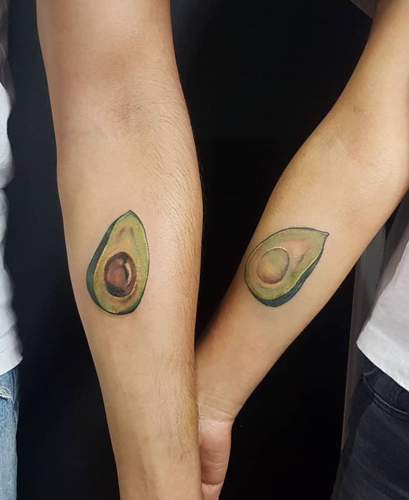 avocado couple tattoo