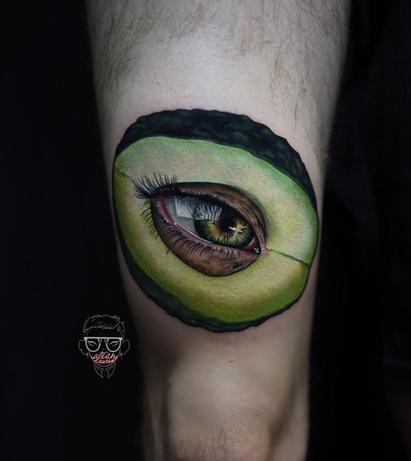 creative avocado tattoos