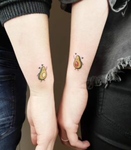avocado couple tattoo
