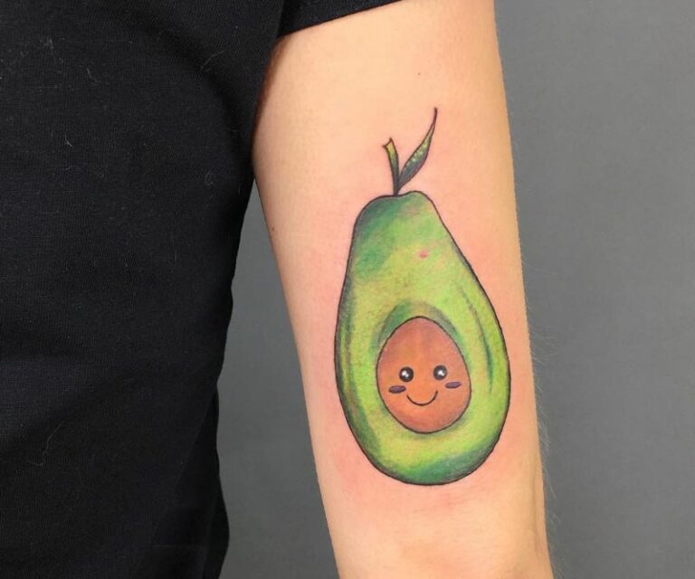 cute avocado tattoos.