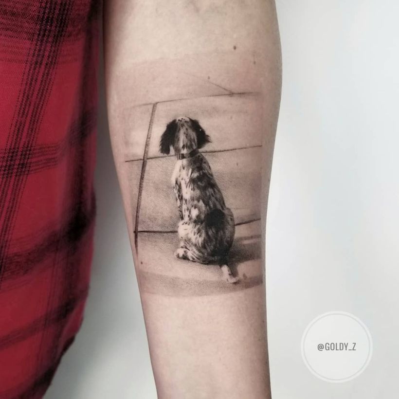 dogs in Fineline Tattoos  Search in 13M Tattoos Now  Tattoodo