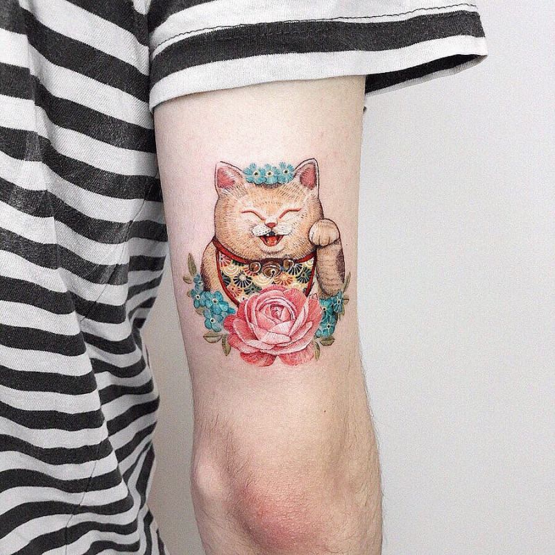 kozo_tattoo cute cat tattoos - KickAss Things