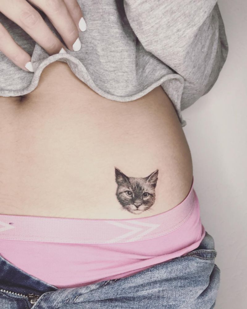 cat tattoo ideas Marjolein Evens - KickAss Things