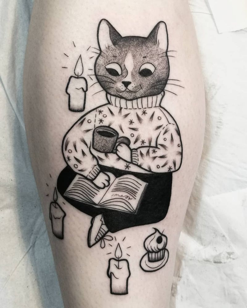 beautiful cat tattoos