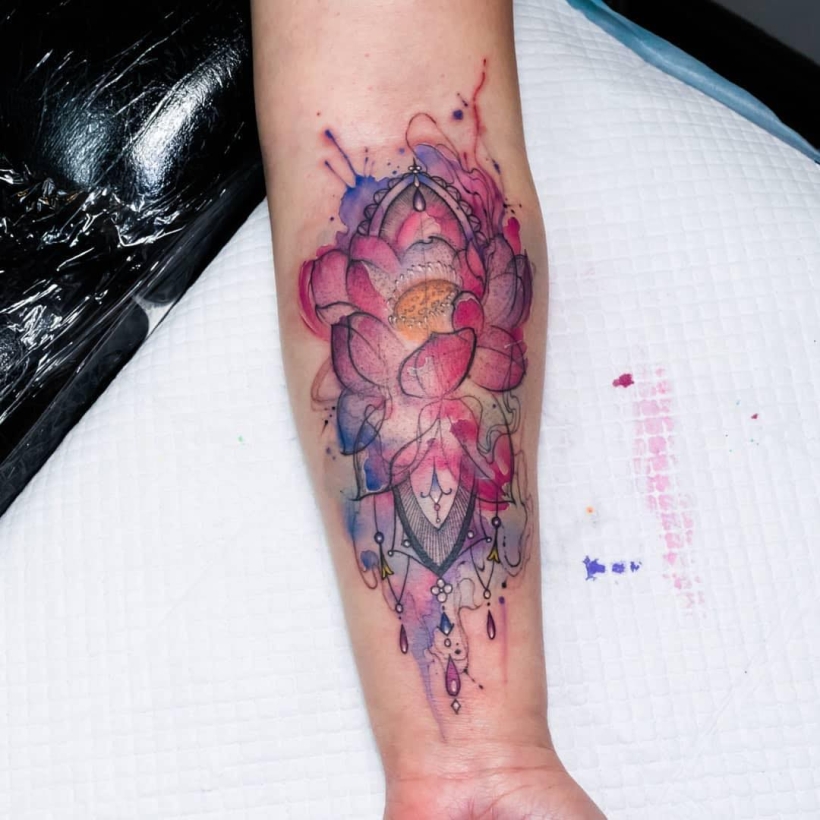 beautiful lotus tattoos