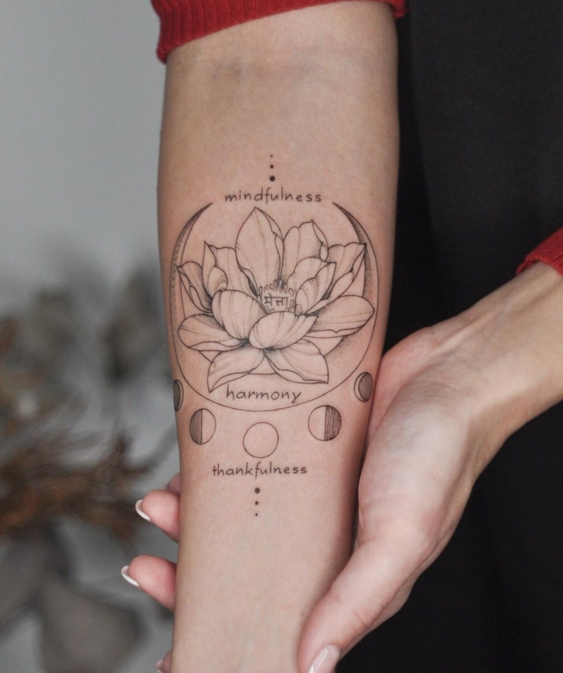 water lily tattoos