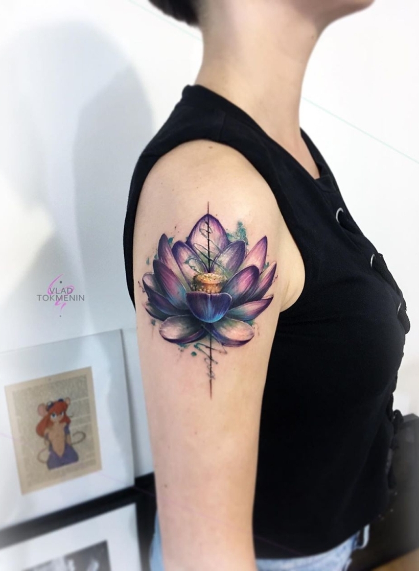 floral tattoo for girls