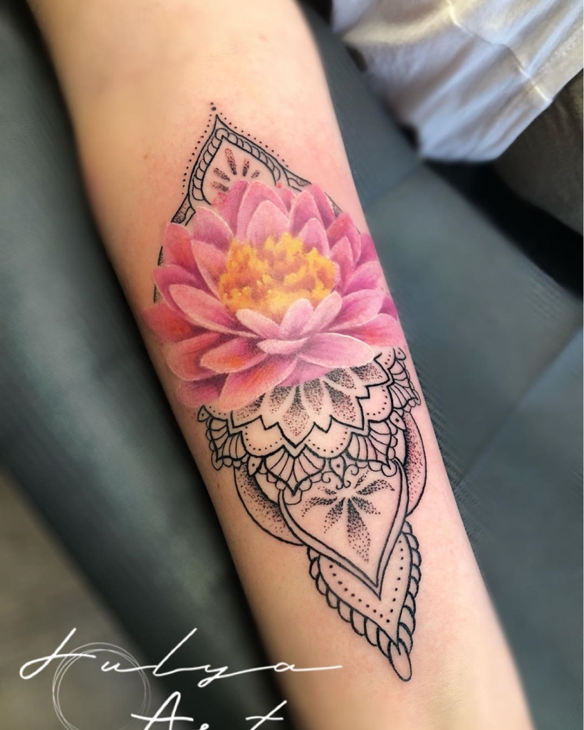 Lotus Tattoo Design #6