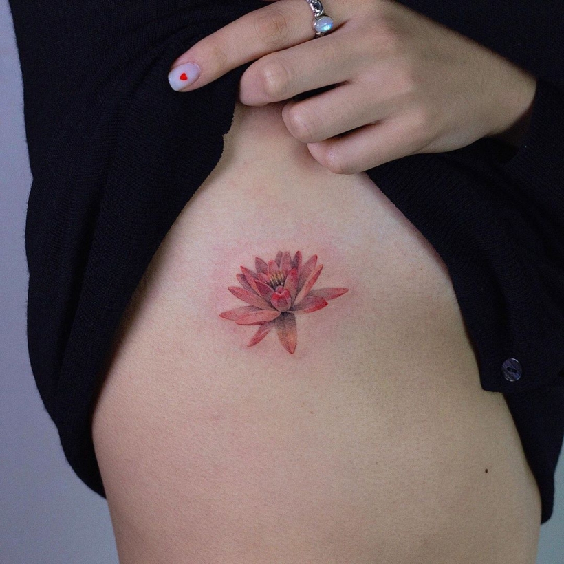 water lily tattoos