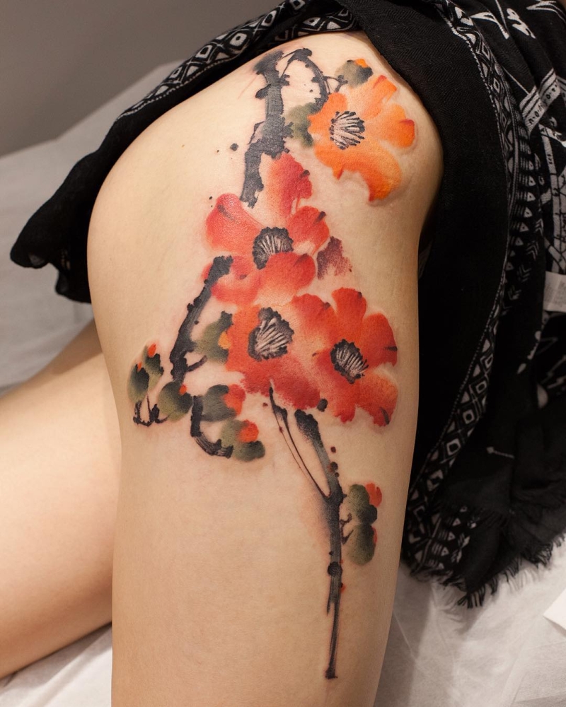 watercolor tattoos