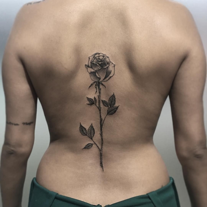 rose tattoo for girls