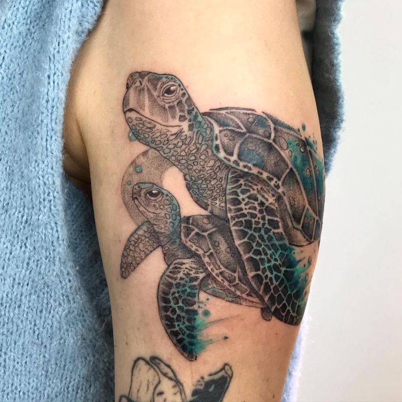 cool turtle tattoos for women wickedmars 7  KickAss Things