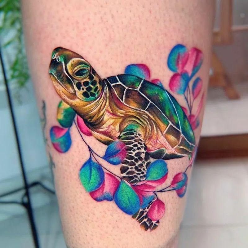 79 Turtle Tattoo Designs That Make a Splash