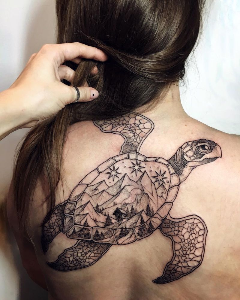 Tattoo uploaded by Hailin Tattoo • Shoulder Piece: Black Turtle Dragon •  Tattoodo