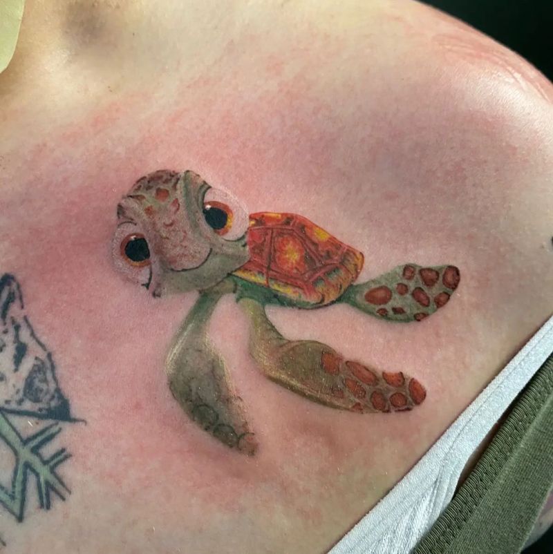 Cute tattoo of Squirt by  Blue Tiki Tattoo Kauai  Facebook