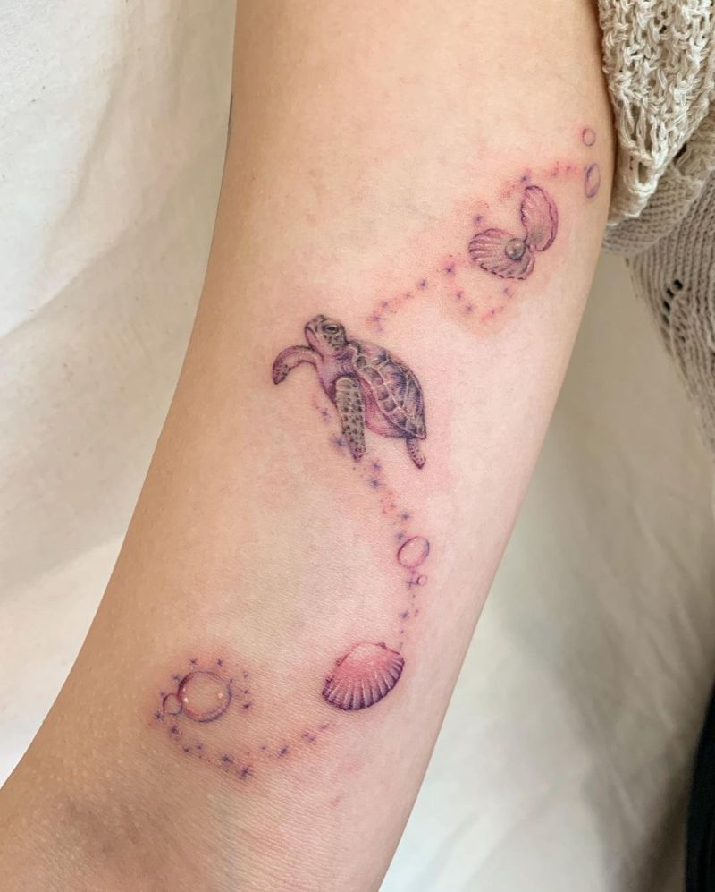 super cute turtle tattoos