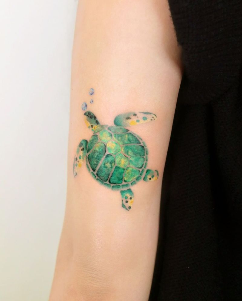 Buy Sea Turtle Tattoo Simple Sea Turtle Tattoos Small Sea Turtle Hawaiian  Tribal Tattoo Flash Digital Download Online in India - Etsy