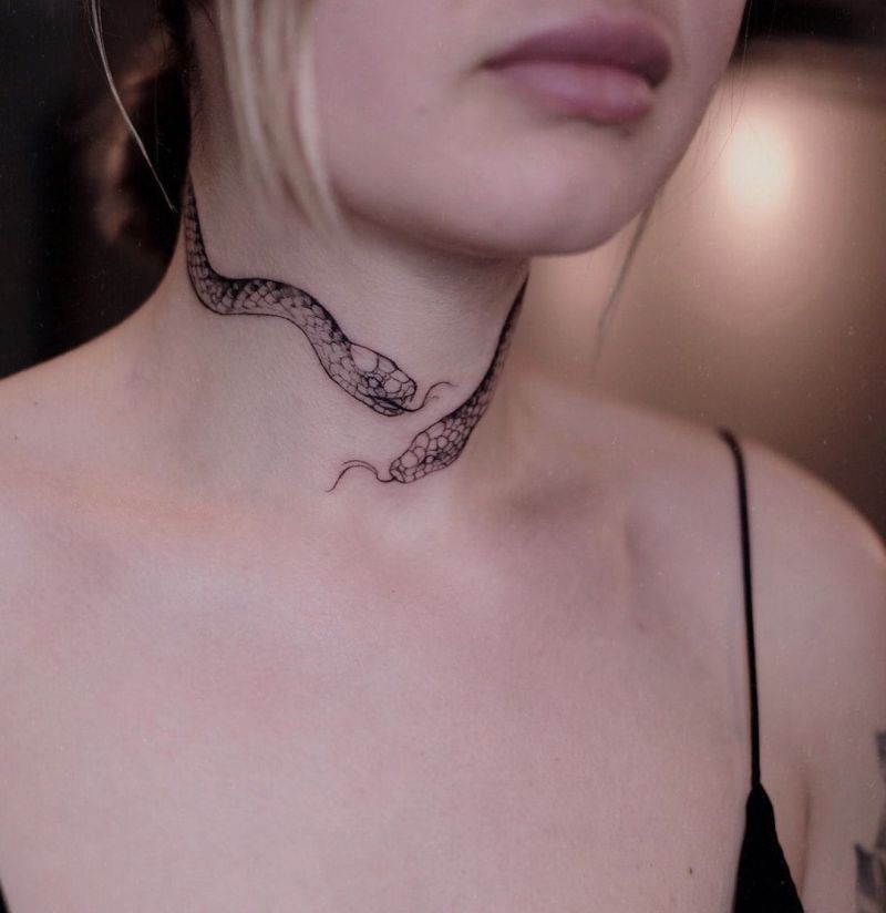 best snake tattoos for girls
