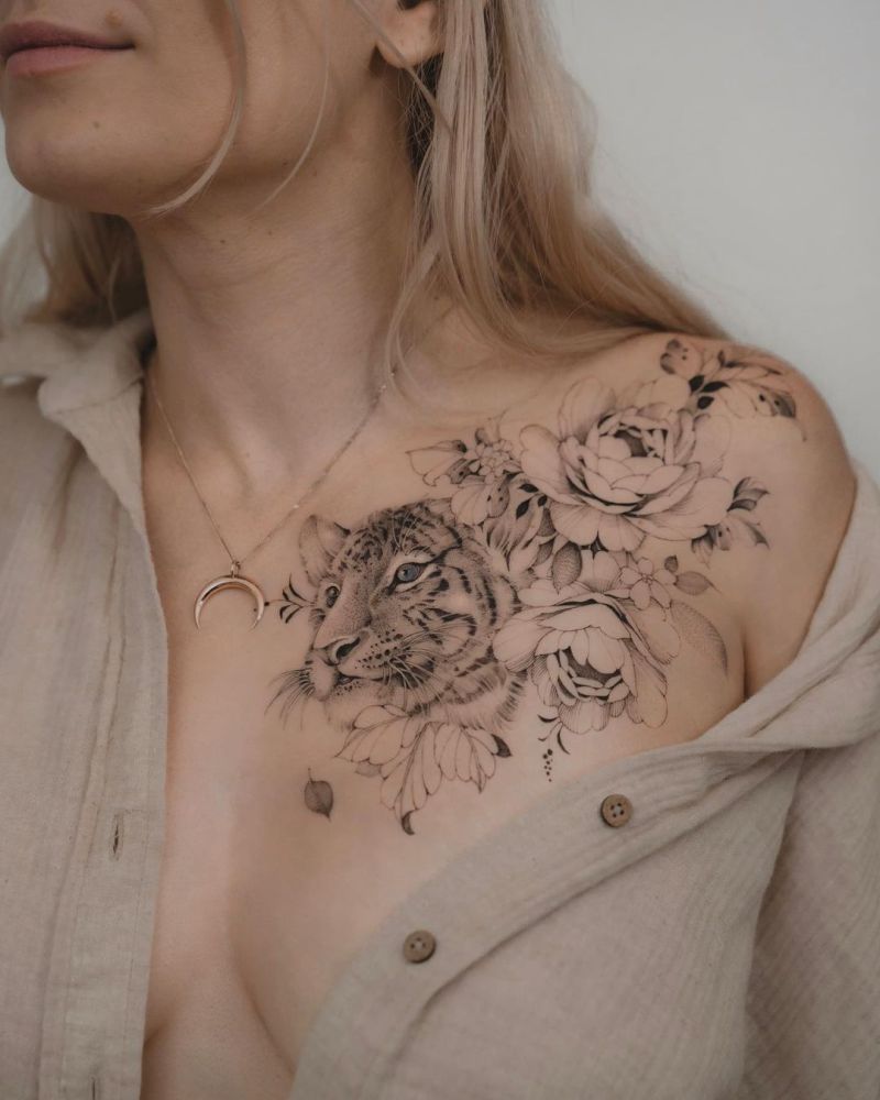 tiger tattoos for women 2023