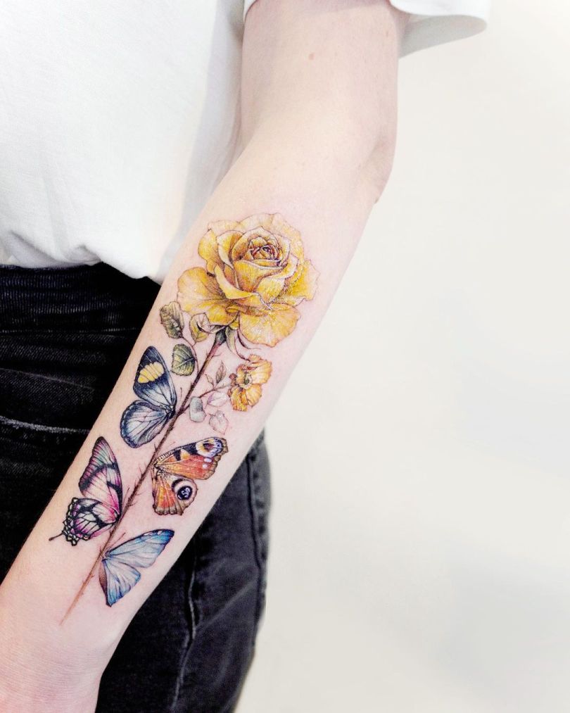 amazing flower tattoos for women