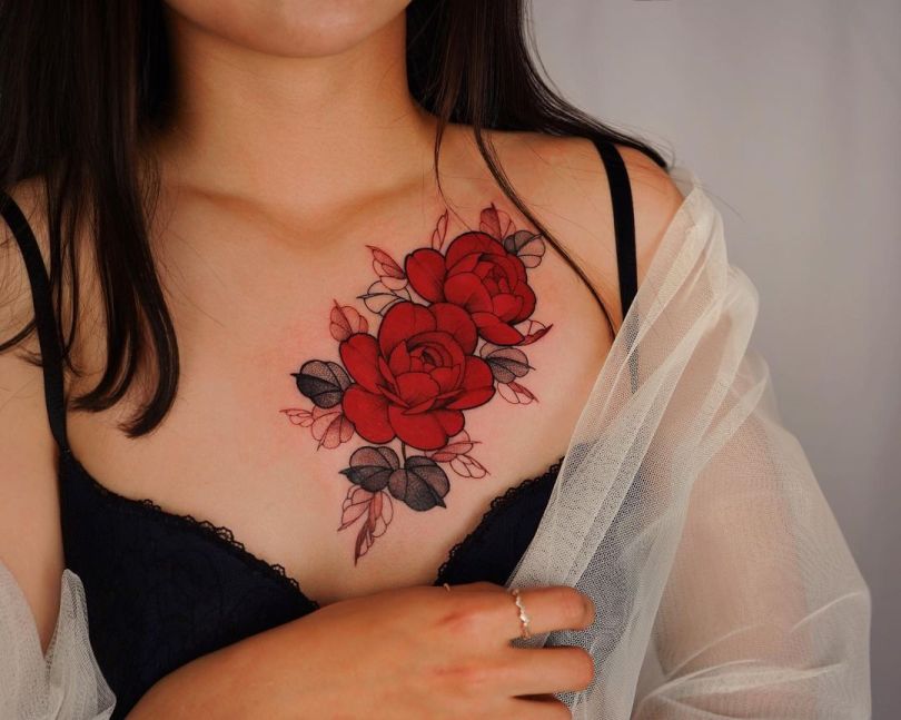 best floral tattoos for women