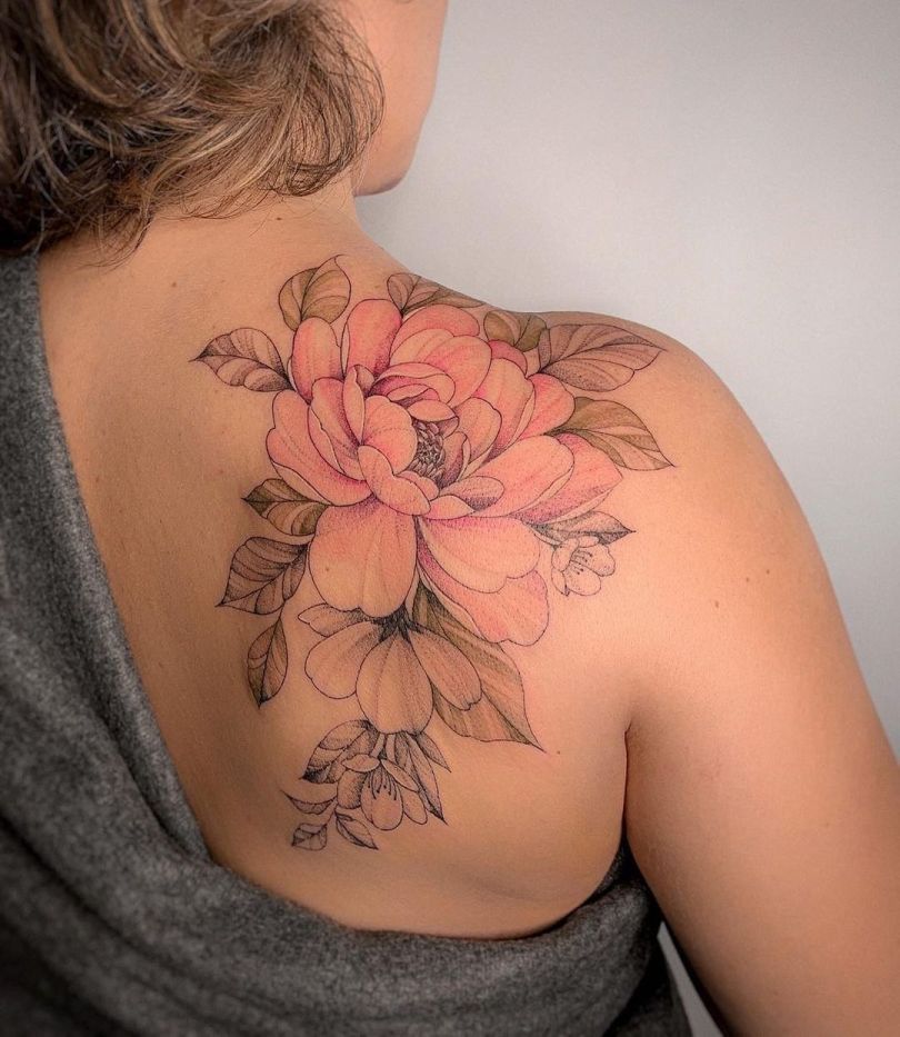 Minimal Flower Line Art Tattoo Design 16776749 Vector Art at Vecteezy