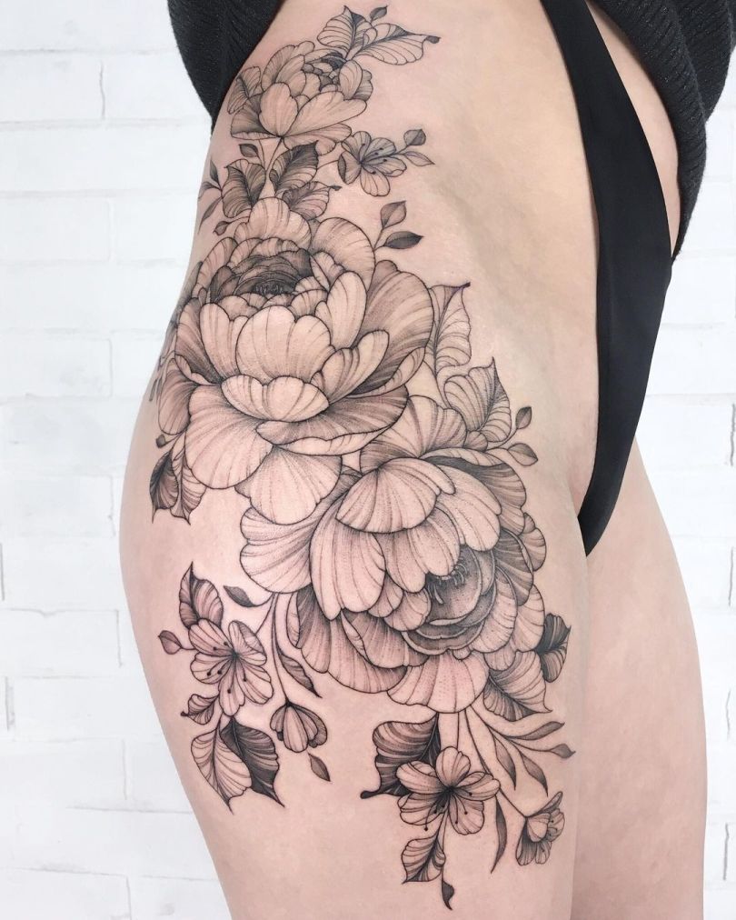 Best-Flower-Tattoos-Art-on-Shoulder | Joe Nguyen | Flickr